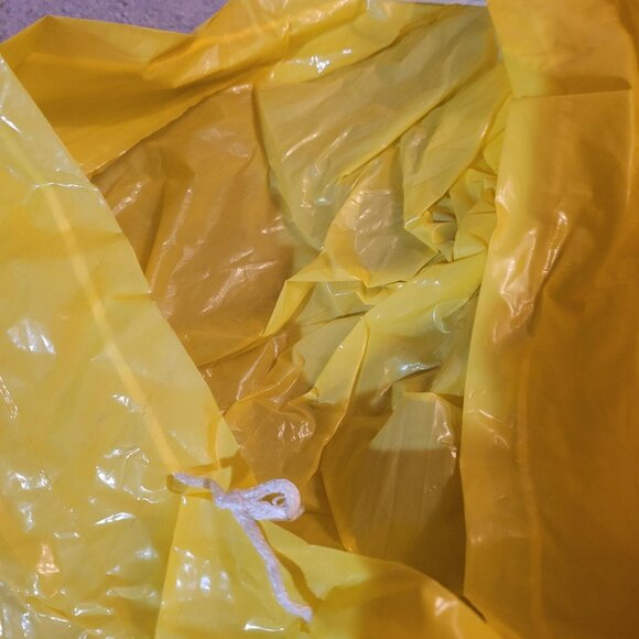 New, never worn maize Michigan Wolverines rain poncho with hood. OS. - Picture 3 of 3